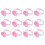 200St Roze Pigment Cups Voor Extensions Lijm & Makeup Tools 9
