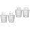 4St Diffuser Pot Transparant Herbruikbaar Elegant 4