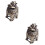 2Pièces Brûle-Encens Maison Vintage Marron Clair Élégant 6