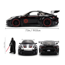 Star Wars Darth Vader Porsche 911 Gt3 Rs W/Fig 1:24