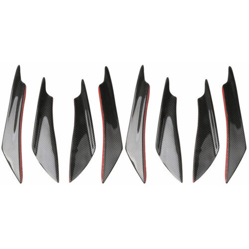 2Sets Zwarte Carbon Achterbumper Cover Professionele Kwaliteit 1