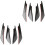 2Sets Zwarte Carbon Achterbumper Cover Professionele Kwaliteit 3
