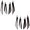 2Sets Zwarte Carbon Achterbumper Cover Professionele Kwaliteit 6