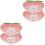 4St Compacte Keramische Dipschalen Roze Voor Sauzen En 2