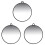 3Pièces Compact Ronds Durable 2