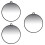 3Pièces Compact Ronds Durable 6
