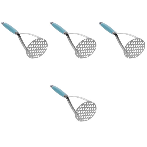 4Pièces Poussoir À De Acier Inoxydable Bleu Ciel 1