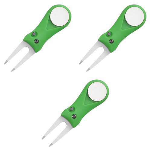 3St Golf Divot Tool Met Vouwbare En Balmarker 1