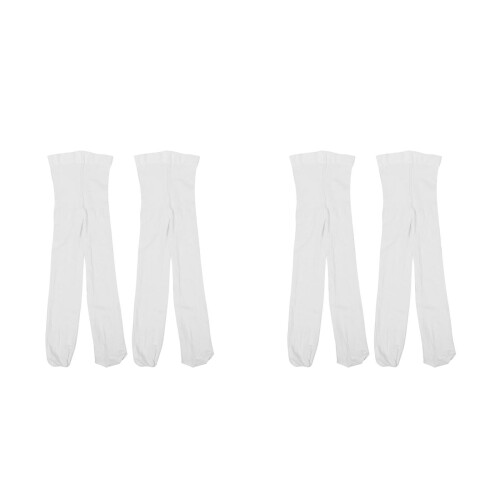 4Paren Witte Dance Tights Ultradun En Elastisch Materiaal 2