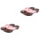 2Paren Stijlvolle Roze Clogs Platte Zool Comfortabele Dames Slippers 3