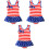 3St Badpak Met Amerikaans Ontwerp, Elastisch Zwemkleding 2