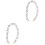 2St Wit Resin Bag Chain Decoratieve Tas Ketting Design 3
