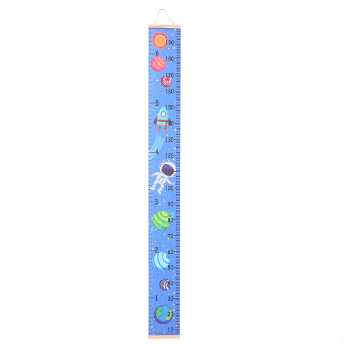 3St Growth Chart Ruler Canvas Hoogte Meter Wandhanger 1