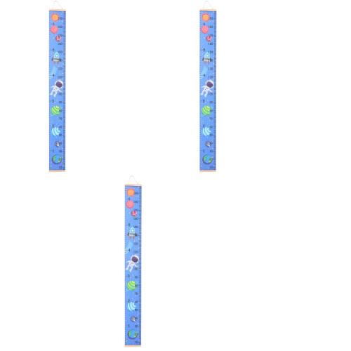 3St Growth Chart Ruler Canvas Hoogte Meter Wandhanger 2