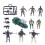 3Sets Plastic Soldaat Figuren Sets Decoratieve Kinderspeelgoed 2