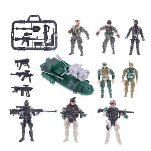 3Sets Plastic Soldaat Figuren Sets Decoratieve Kinderspeelgoed 1