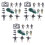 3Sets Plastic Soldaat Figuren Sets Decoratieve Kinderspeelgoed 3