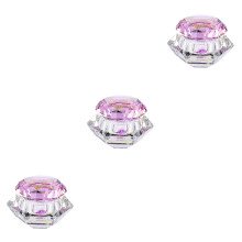 3St Roze Nagelkunst Cup Crystal Mini Acryl Vloeistofhouder