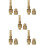 5Sets Gouden Tuinslang Nozzle Verstelbare Ventilator- En Straaluit 8