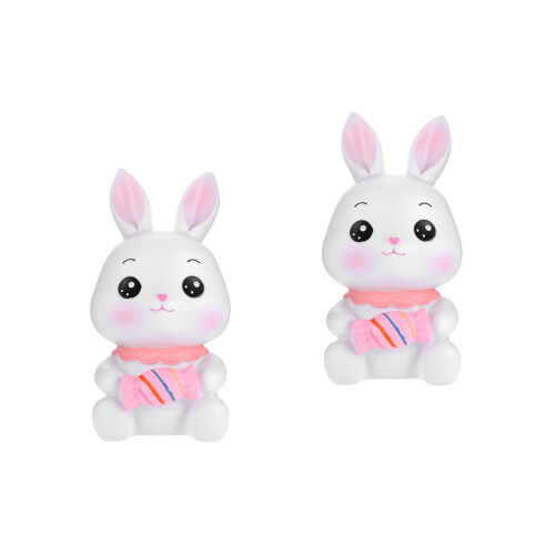 2St Multifunctionele Kinder Spaarpot, Cartoon Bunny Muntbox, Vinyl 2