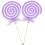 6Pièces Props Créatifs Sucettes Violet Pour Enfants Décor De 8