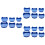 18St Dental Plaster Base Tray Labs Model Set Sterk 6