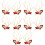 10St Haarclips Met Antler Design Feestelijke Haaraccessoires 6