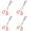 4St Multifunctionele Metalen Krabklem Antislip Vis En Zeevruchten Tool 4