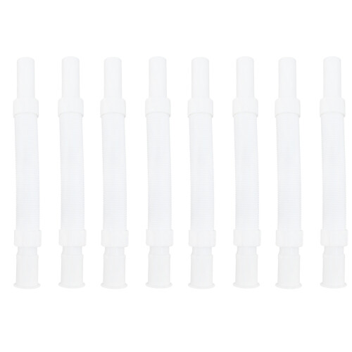 8St Flexibele Drain Wit Universeel Voor Wasbak Wasmachine 2
