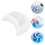 3St Herbruikbare Siliconen Mal Maanbord Tray DIY Epoxy Wit 11