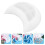 3St Herbruikbare Siliconen Mal Maanbord Tray DIY Epoxy Wit 9