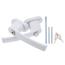 2St Duurzame Witte Hendel Met Slot Sleutels