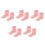 5St Babykatoen Roze Mesh Zachte Cuff 4