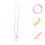 2St Roze Creatieve Kettinghanger Parfumfles Accessoire DIY 1