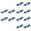 12Sets Mini Bootjes En Peddels DIY Kits Blauwe Micro Landschap 6