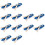 12Sets Mini Bootjes En Peddels DIY Kits Blauwe Micro Landschap 7
