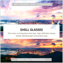 3St Onregelmatige Shell Bril Skyblauw Fashion Foto's En Feesten