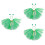 3Sets Tutu En Haarband St Patrick's 5