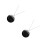 2St Creatieve Zwarte Auto Hanger Rhinestone Car Interior Accessoires 2