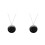2St Creatieve Zwarte Auto Hanger Rhinestone Car Interior Accessoires 6