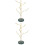 2St Desktop Sieradenhouder Boom Marmer En Legering Decor 5