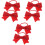 3Paren Rood Strik Haarlinten Zachte Elastische Haaraccessoires 2