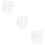 3St Herbruikbare Silicone Mal Voor Decoratie Wit 8