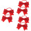 3Paren Rood Strik Haarlinten Zachte Elastische Haaraccessoires 5