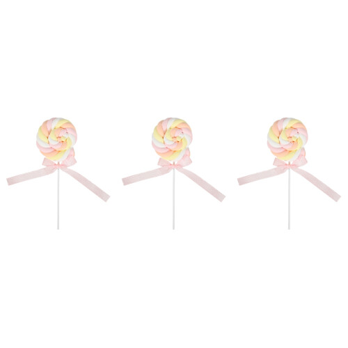 3St Creatieve Roze Lollipop Decor Resin Feest En Bruiloft Prop 2