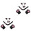 Zwart Cosplay Feest Met Accessoires 2