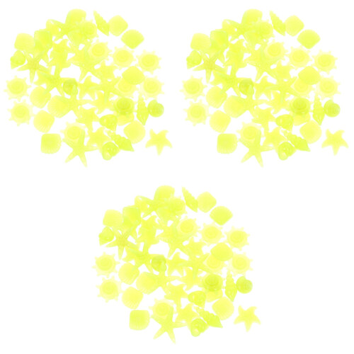 150Pièces Galets Décoratifs Phosphorescents En Résine 1
