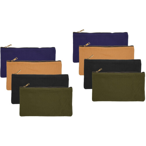 8St Small Canvas Tool Organizer Bags with Zipper for Tools Storage 2