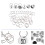 100St Duurzame ABS Plastic Ronde Nummer Tags Met Sleutelring 8