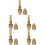 5Sets Gouden Tuinslang Nozzle Verstelbare Ventilator- En Straaluit 6